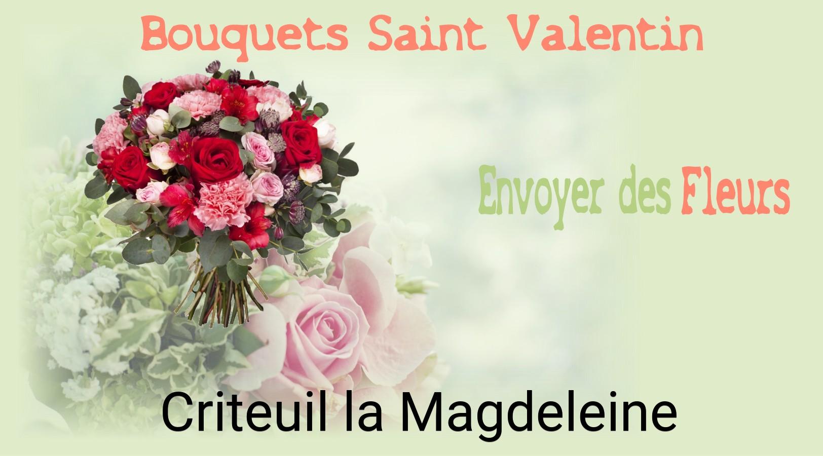 Roses de Saint-Valentin livrées à Criteuil-la-Magdeleine
